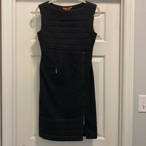EUC Tory Burch Gray Wool Zipper dress. Size xs.